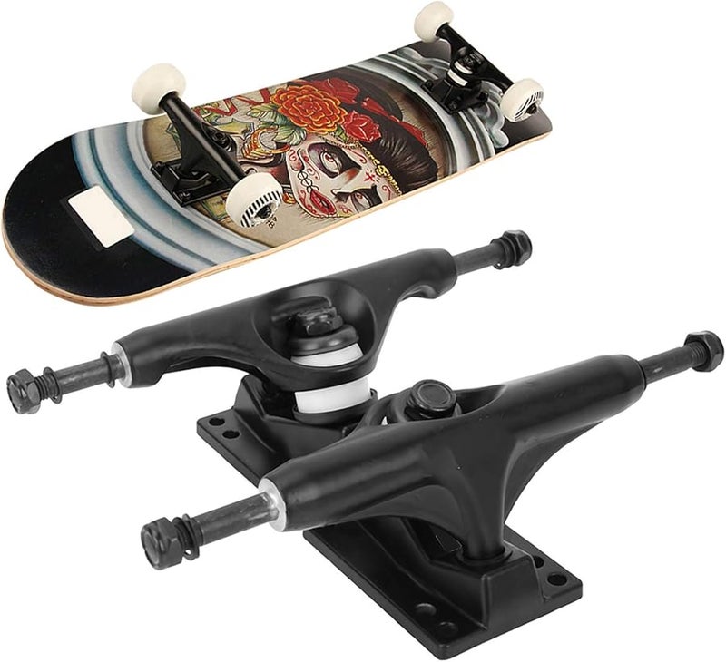 GLOGLOW Professional Aluminum Magnesium Alloy Skateboard Bracket 4 8 Inch Black - Image 3